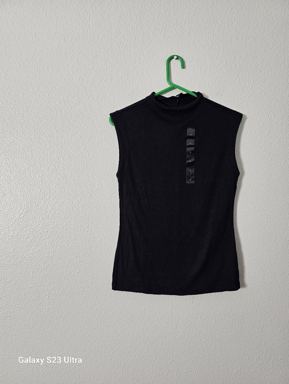 Banana Republic Black Sleeveless Mock Neck Top Sz S